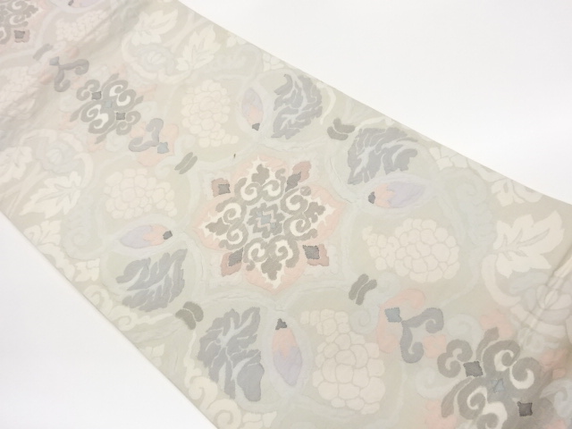 JAPANESE FUKURO OBI / WOVEN FLOWER CREST